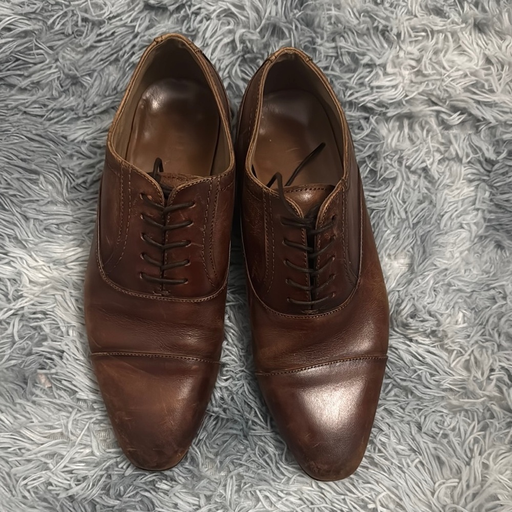 Classic Brown Leather Men's Shoes